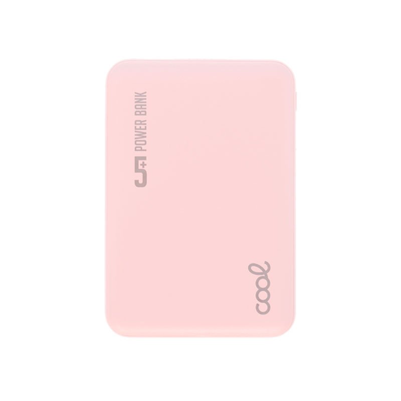 Bateria Externa Power Bank 5000 mAh COOL Leather Rosa