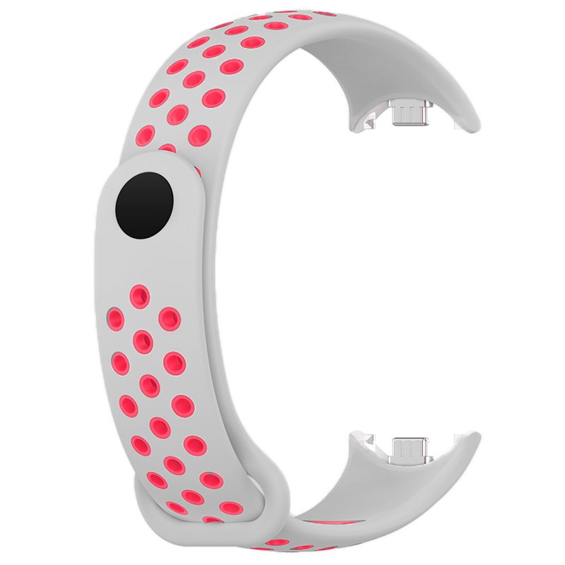 Correa COOL para Xiaomi Smart Band 8 Sport Gris-Rosa