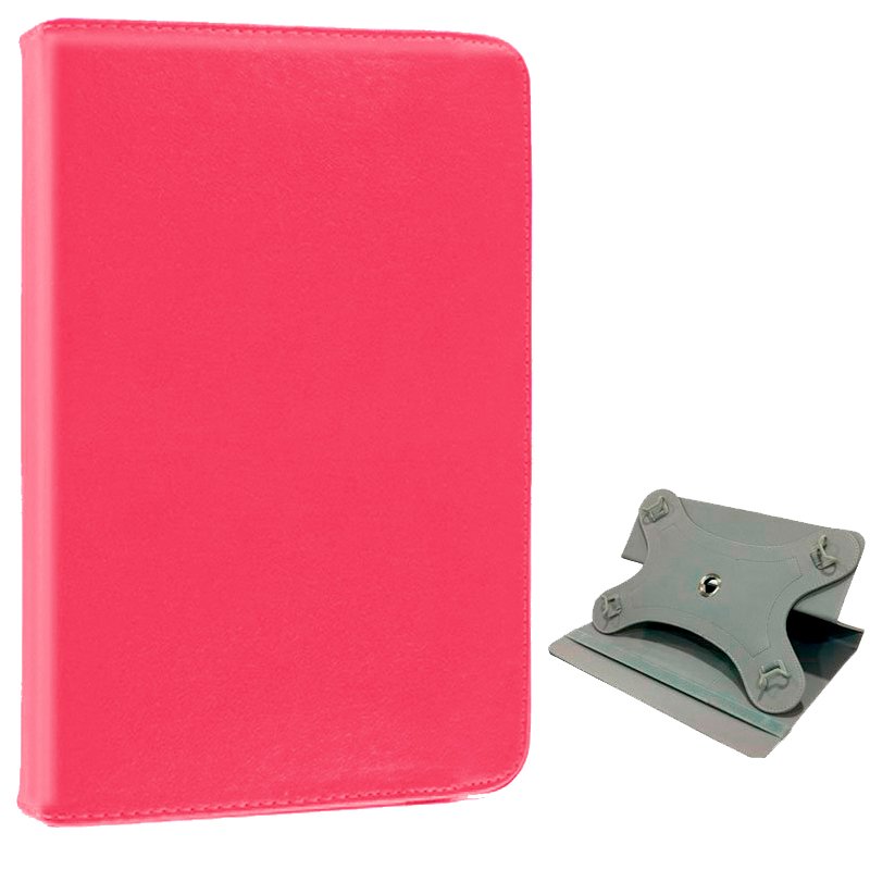 Funda COOL Ebook Tablet 9.7 - 10.5 pulgadas Polipiel Giratoria Rosa