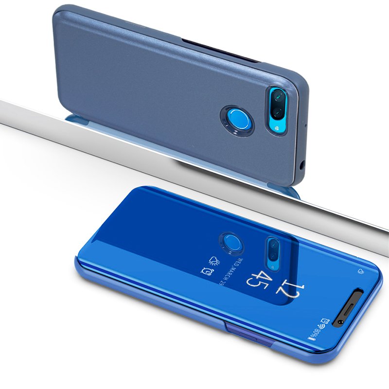 Funda COOL Flip Cover para Xiaomi Mi 8 Lite Clear View Azul