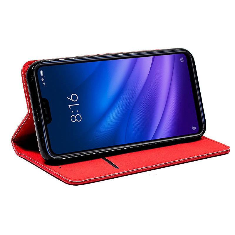 Funda COOL Flip Cover para Xiaomi Mi 8 Lite Liso Rojo