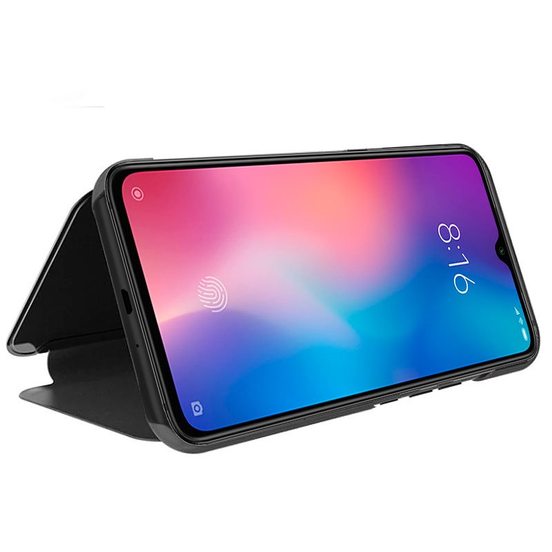 Funda COOL Flip Cover para Xiaomi Mi 9 Clear View Negro