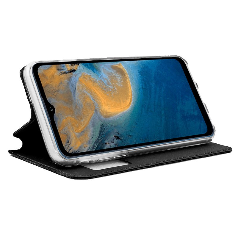 Funda COOL Flip Cover para ZTE Blade A51 Liso Negro