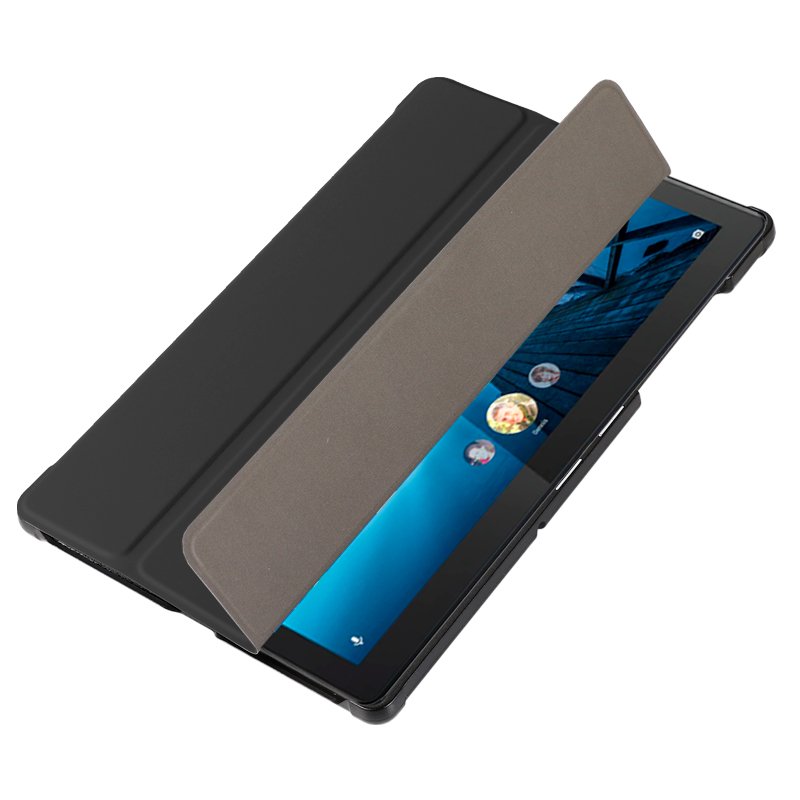 Funda COOL para Lenovo Tab M10 (TB-X505F / TB-X605F) Polipiel Liso Negro 10.1 pulg