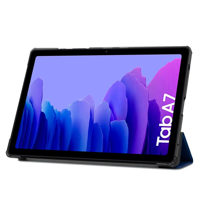 Funda COOL Para Samsung Galaxy Tab A7 T500 / T503 / T505 Polipiel Liso Azul 10.4 Pulg