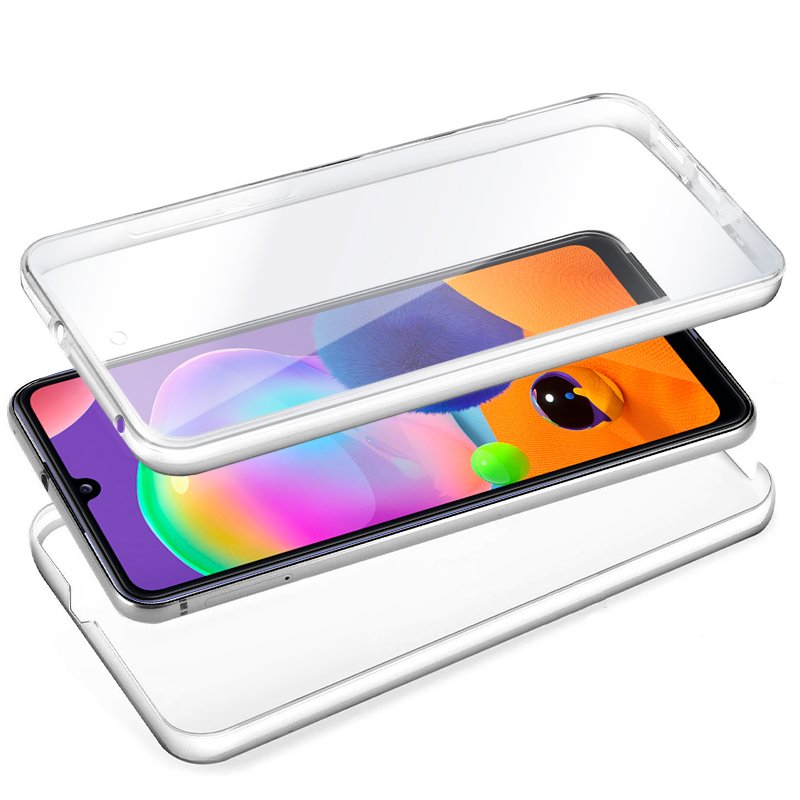Funda COOL Silicona 3D para Samsung A315 Galaxy A31 (Transparente Frontal + Trasera)