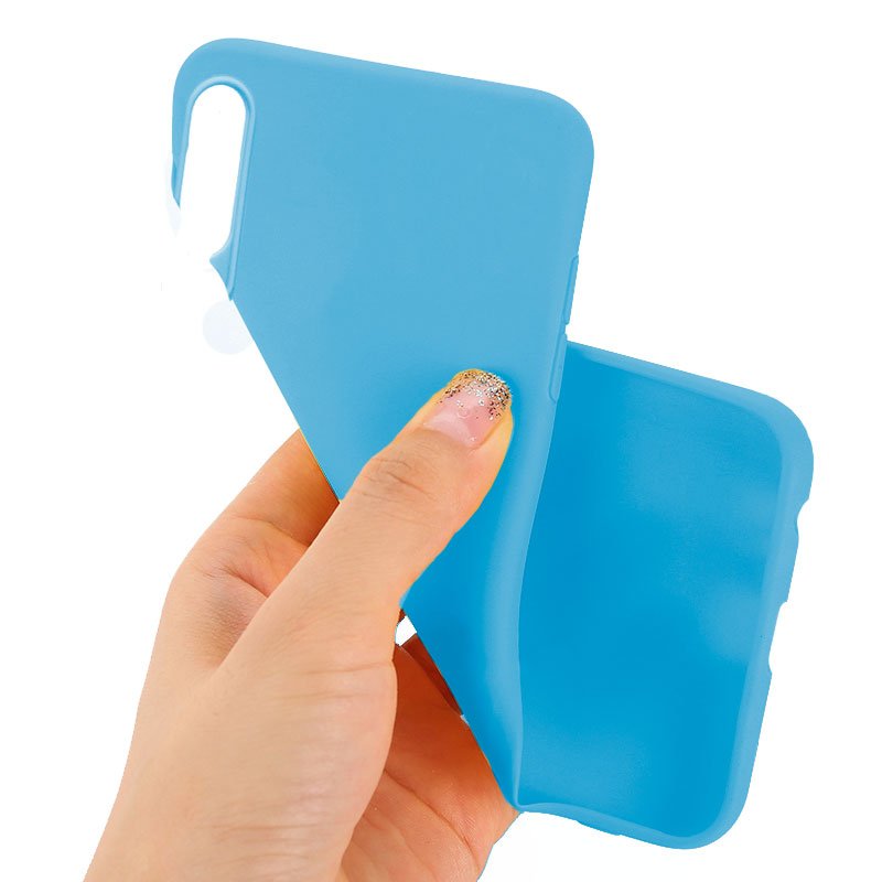 Funda COOL Silicona para Huawei P30 (Celeste)