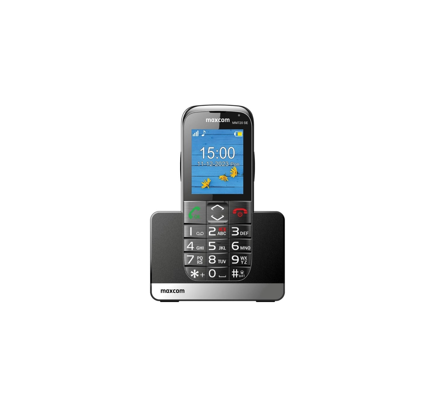 MaxCom MM720 SE teléfono móvil 5,59 cm (2.2") 82 g Negro Teléfono básico