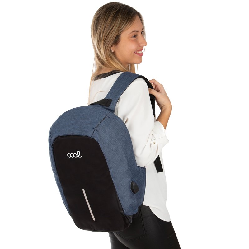 Mochila Ordenador Portátil 15-16 Pulg COOL Memphis Negro-Azul