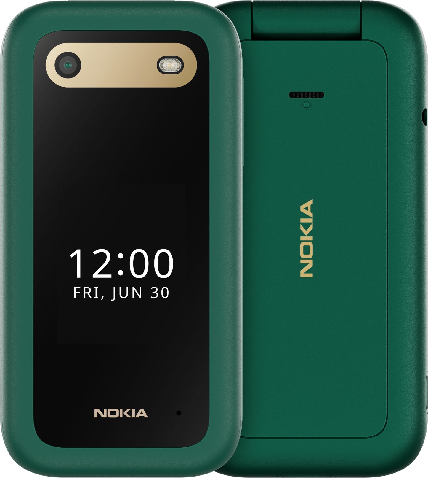 Nokia 2660 Flip 4G 7,11 cm (2.8") 123 g Verde Teléfono básico