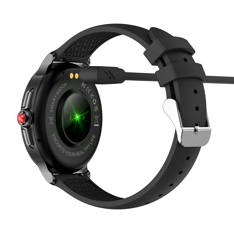 Smartwatch Metal + Silicona COOL Dover Negro (Llamadas, Salud, Deporte, Correa Extra)