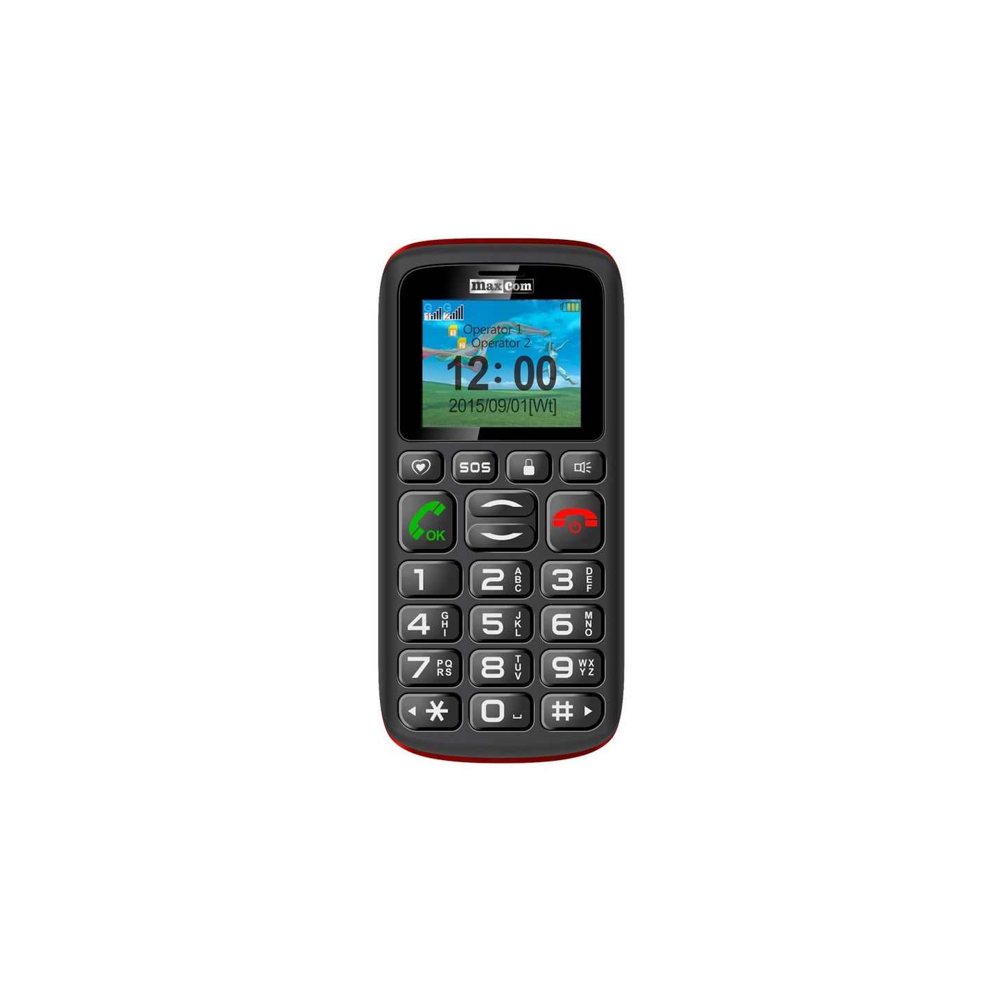TELEFONO MOVIL MAXCOM COMFORT NEGRO ROJO MM428(14)170802103
