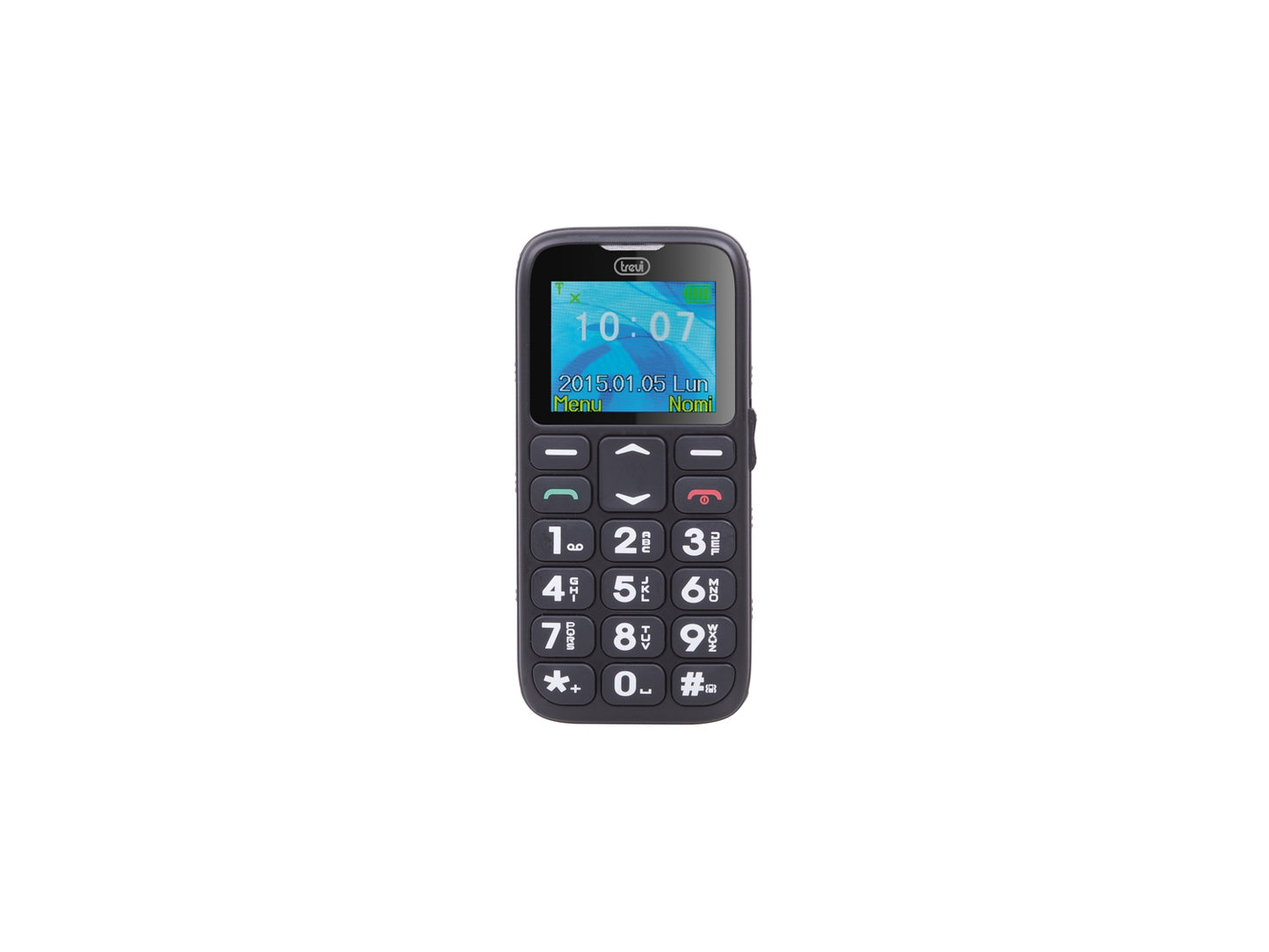 Trevi Sicuro 10 4,5 cm (1.77") Negro Teléfono para personas mayores