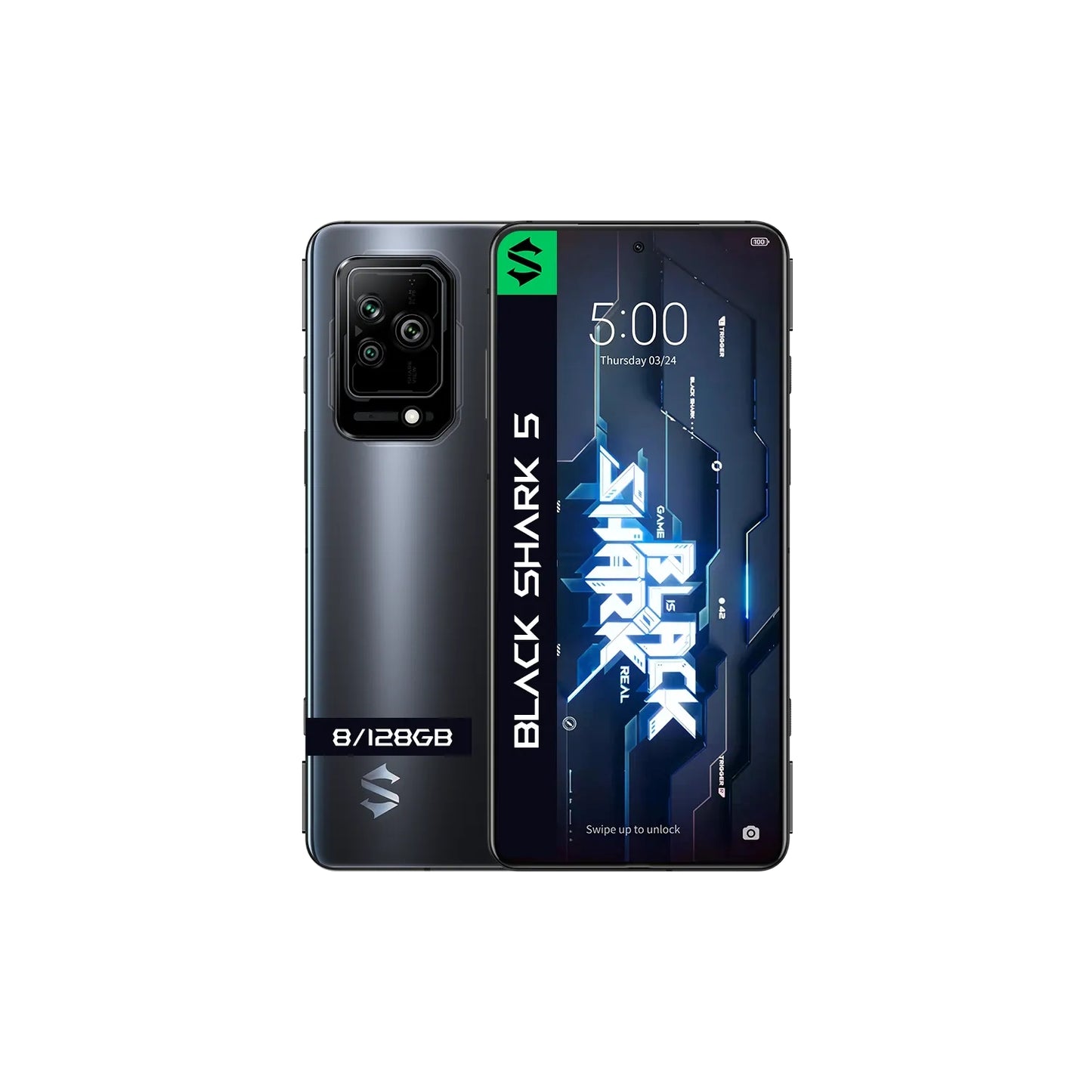 Xiaomi Black Shark 5 16,9 cm (6.67") AMOLED 8GB 128GB Qualcomm 64+13+2/16Mpx Dual SIM 5G USB Tipo C 4500 mAh Mirror Black