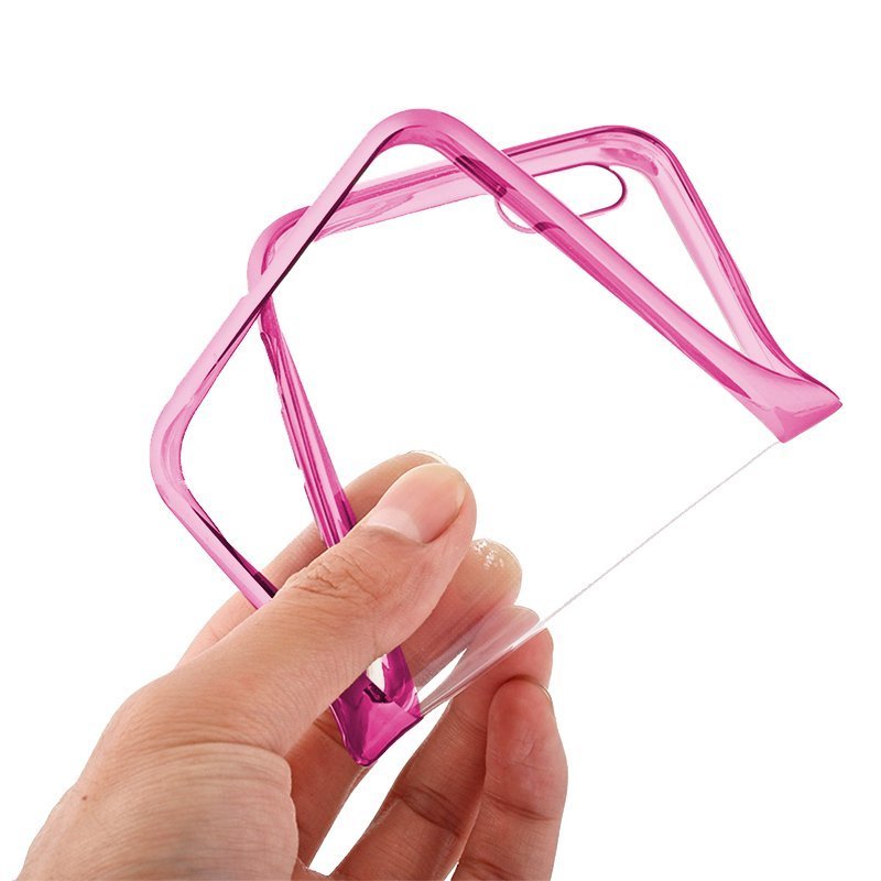 Carcasa COOL para Huawei P30 Borde Metalizado (Rosa)