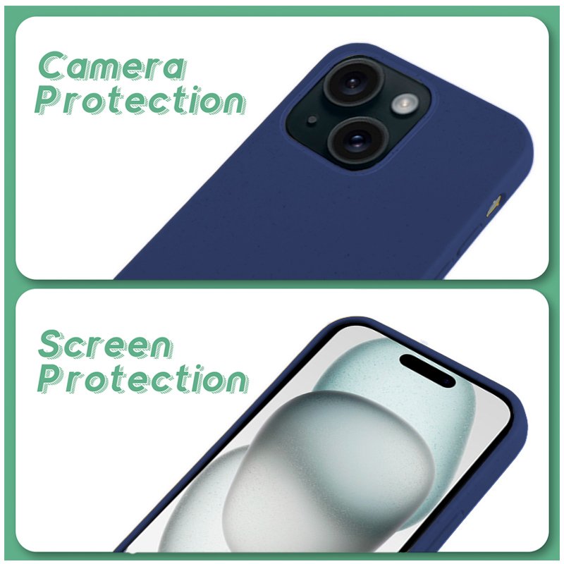 Carcasa COOL para iPhone 15 Eco Biodegradable Marino