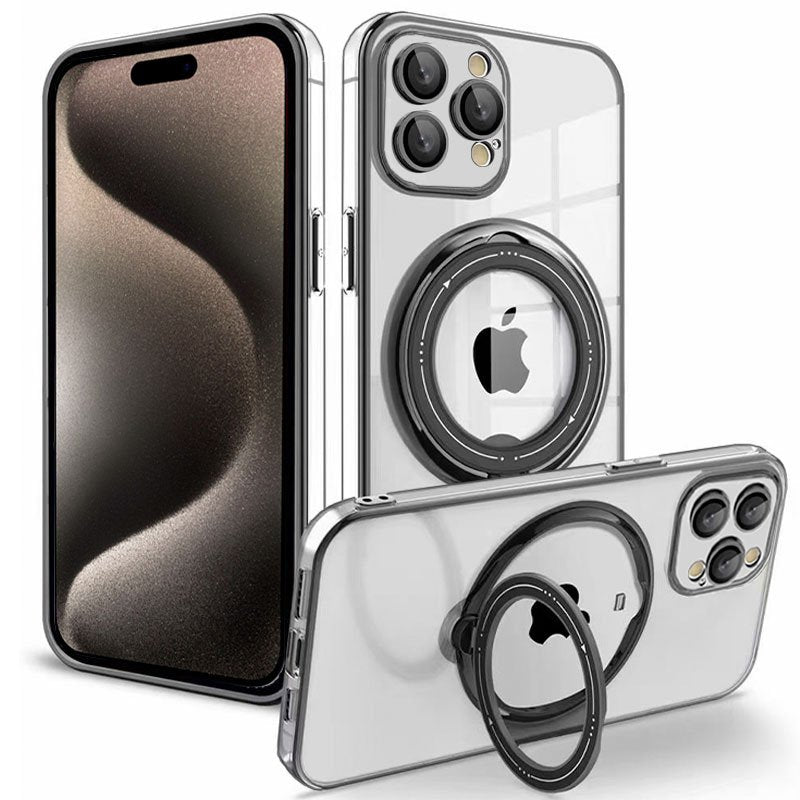 Carcasa COOL para iPhone 15 Pro Max Magnética Ring Negro