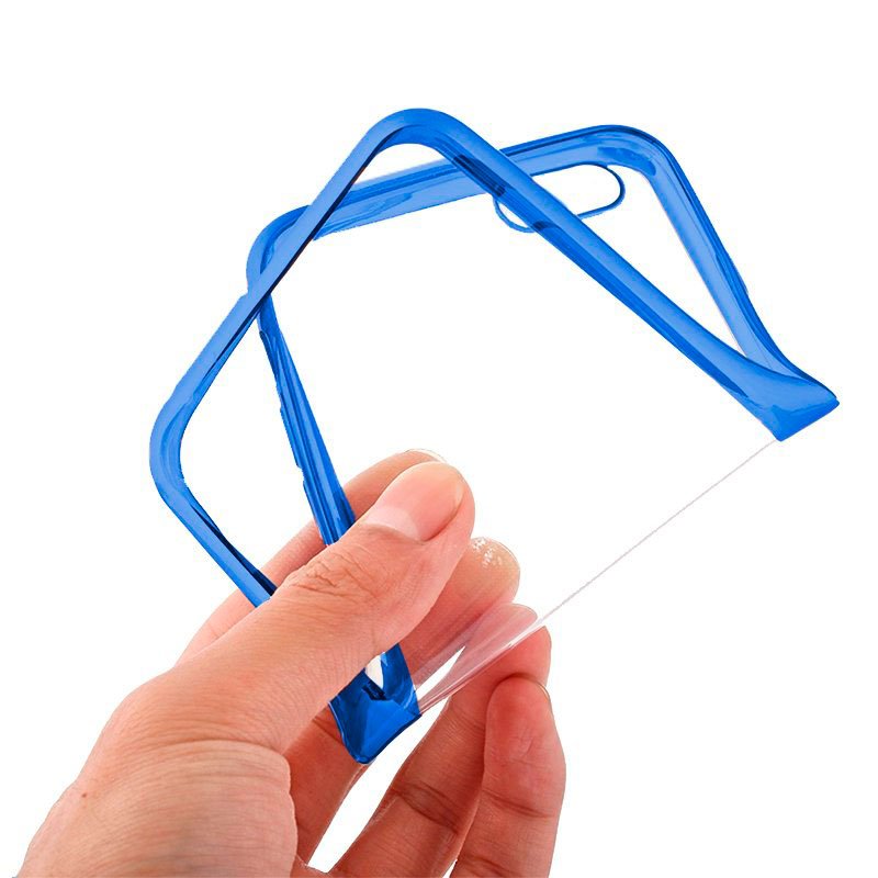 Carcasa COOL para iPhone 7 Plus / iPhone 8 Plus Borde Metalizado (Azul)