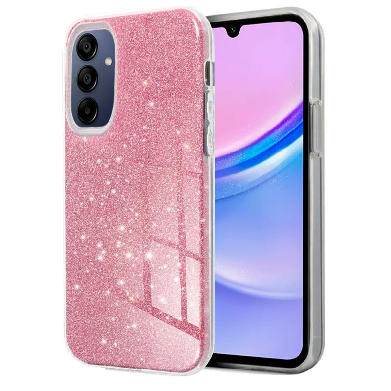 Carcasa COOL para Samsung A155 Galaxy A15 / A15 5G Glitter Rosa