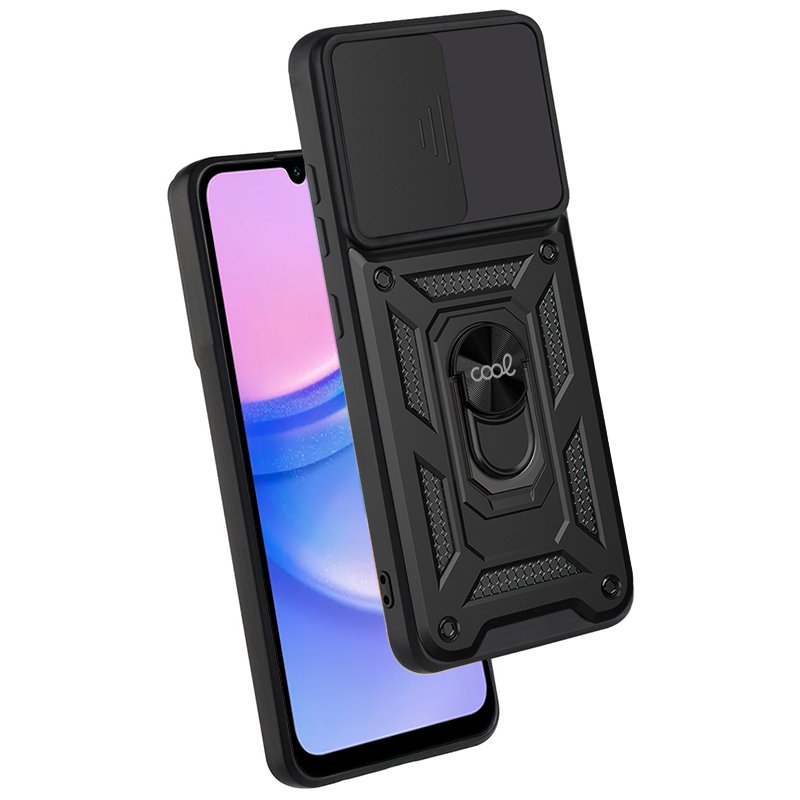 Carcasa COOL para Samsung A155 Galaxy A15 / A15 5G Hard Ring Negro