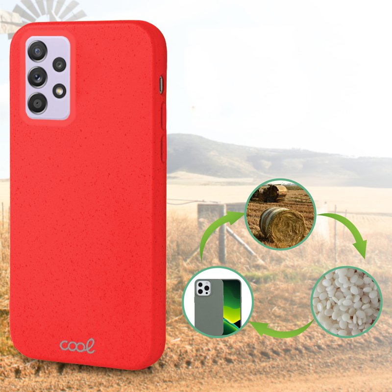 Carcasa COOL para Samsung A525 Galaxy A52 / A52 5G / A52s 5G Eco Biodegradable Rojo