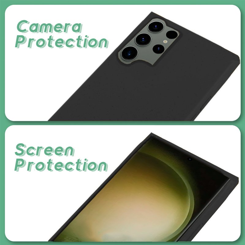 Carcasa COOL para Samsung S918 Galaxy S23 Ultra Eco Biodegradable Negro