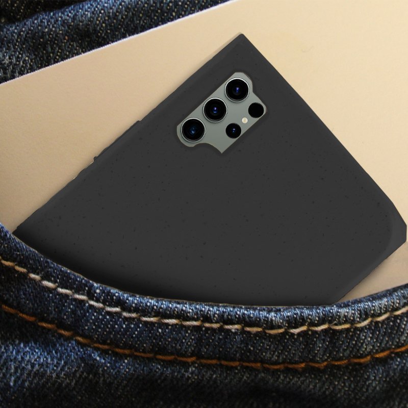 Carcasa COOL para Samsung S918 Galaxy S23 Ultra Eco Biodegradable Negro