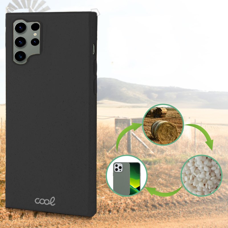 Carcasa COOL para Samsung S918 Galaxy S23 Ultra Eco Biodegradable Negro