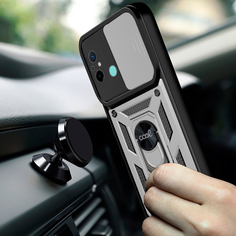 Carcasa COOL para Xiaomi Redmi 12C Hard Ring Plata