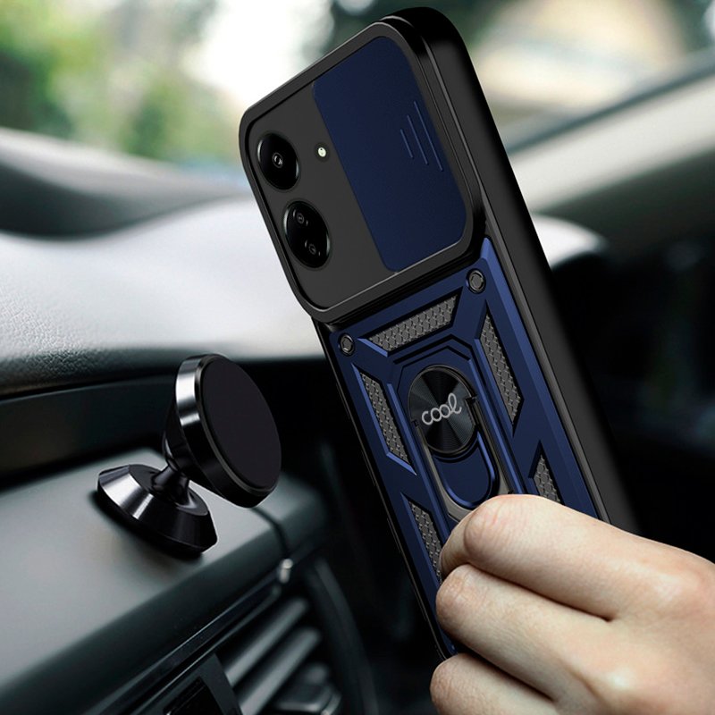 Carcasa COOL para Xiaomi Redmi 13C / Poco C65 Hard Ring Marino