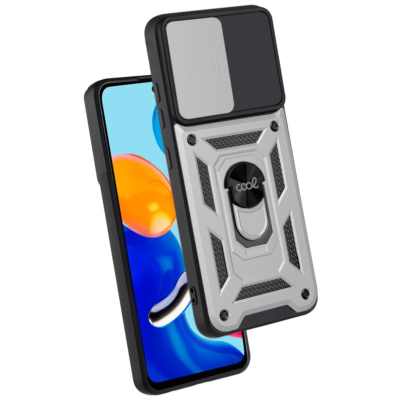 Carcasa COOL para Xiaomi Redmi Note 11 / Note 11S Hard Ring Plata