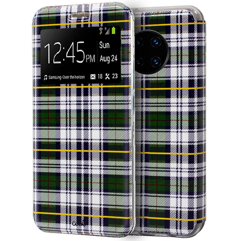 Funda COOL Flip Cover para Huawei Mate 30 Pro Dibujos Cuadros