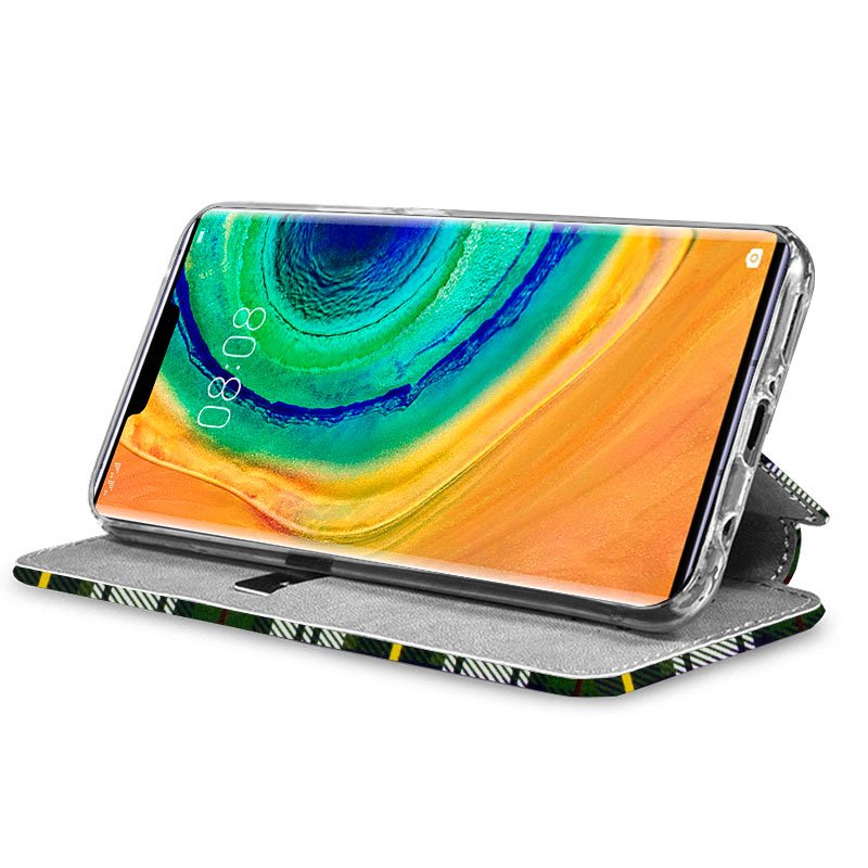 Funda COOL Flip Cover para Huawei Mate 30 Pro Dibujos Cuadros