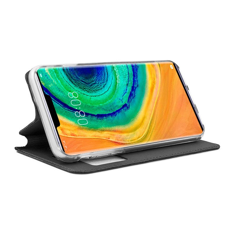 Funda COOL Flip Cover para Huawei Mate 30 Pro Liso Negro