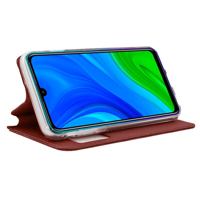 Funda COOL Flip Cover para Huawei P Smart 2020 Liso Rojo