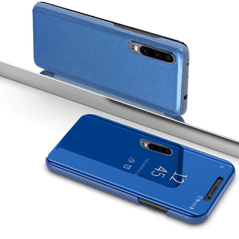 Funda COOL Flip Cover para Huawei P30 Clear View Azul