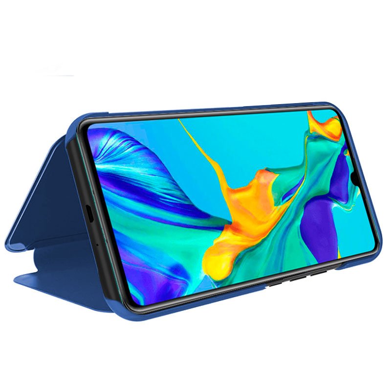 Funda COOL Flip Cover para Huawei P30 Clear View Azul