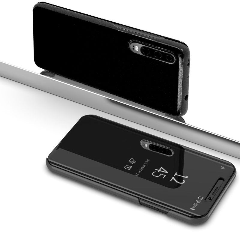 Funda COOL Flip Cover para Huawei P30 Clear View Negro