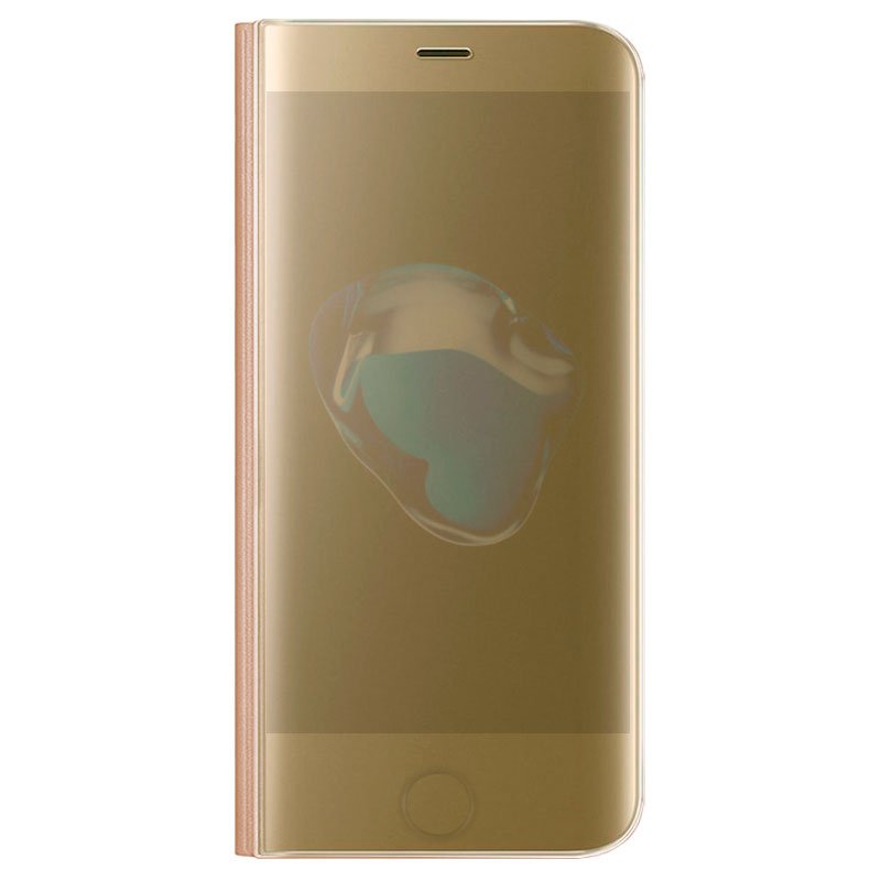 Funda COOL Flip Cover para iPhone 7 / 8 / SE (2020) / SE (2022) Clear View Dorado