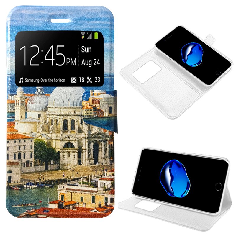 Funda COOL Flip Cover para iPhone 7 Plus / iPhone 8 Plus Dibujos City