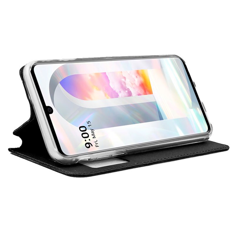 Funda COOL Flip Cover para LG Velvet Liso Negro
