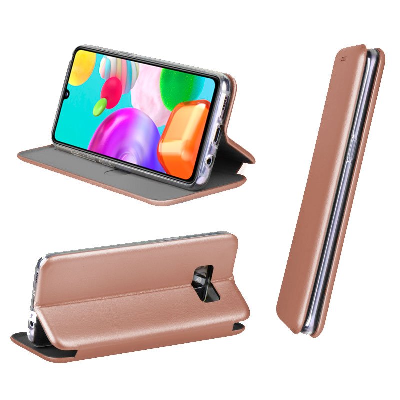 Funda COOL Flip Cover para Samsung A415 Galaxy A41 Elegance Rose Gold
