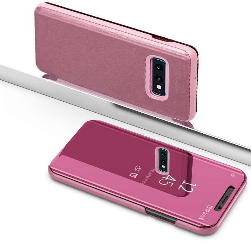 Funda COOL Flip Cover para Samsung G970 Galaxy S10e Clear View Rosa