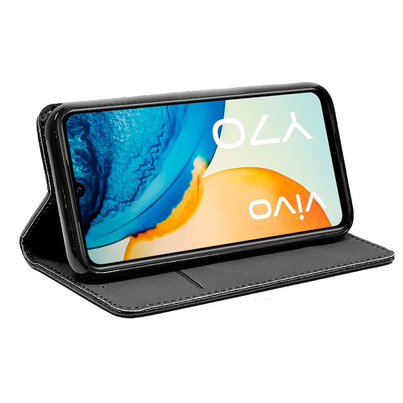 Funda COOL Flip Cover para Vivo Y70 Liso Negro