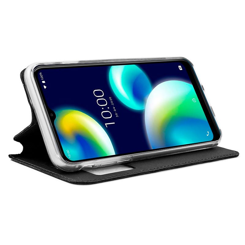 Funda COOL Flip Cover para Wiko View 4 / View 4 Lite Liso Negro