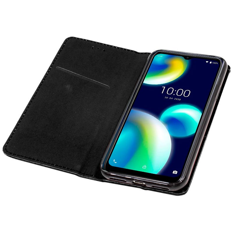 Funda COOL Flip Cover para Wiko View 4 / View 4 Lite Liso Negro