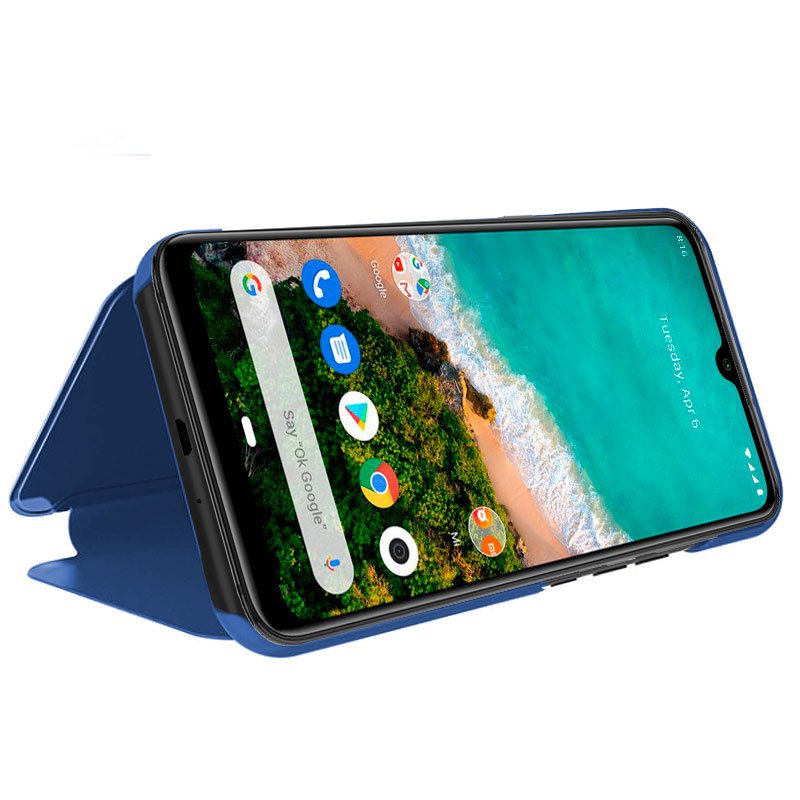 Funda COOL Flip Cover para Xiaomi Mi A3 Clear View Azul