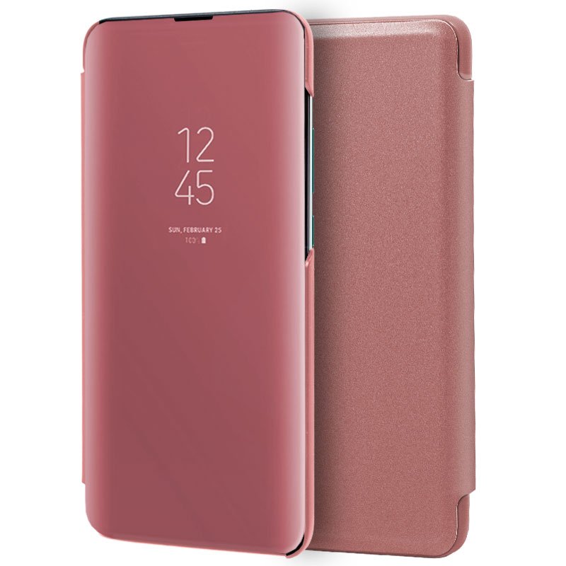 Funda COOL Flip Cover para Xiaomi Mi A3 Clear View Rosa