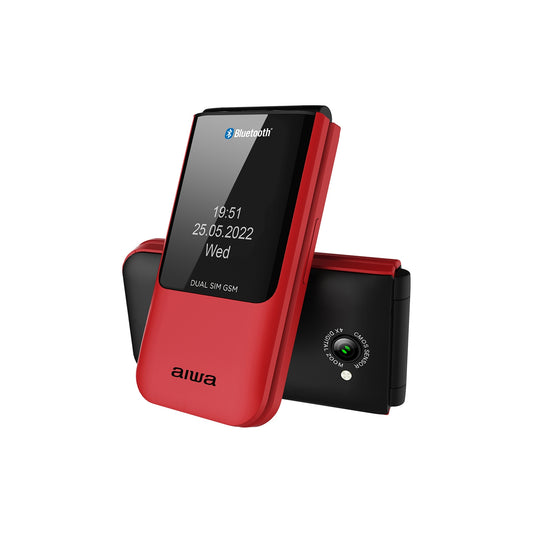 Aiwa FP-24RD teléfono móvil 6,1 cm (2.4") 91,7 g Negro, Rojo CaracterÍ­stica del teléfono