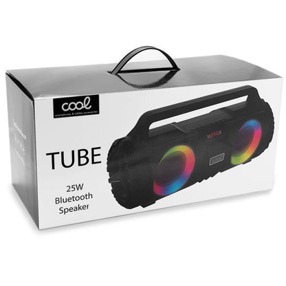 Altavoz Música Universal Bluetooth Marca COOL Tube (25W) Negro